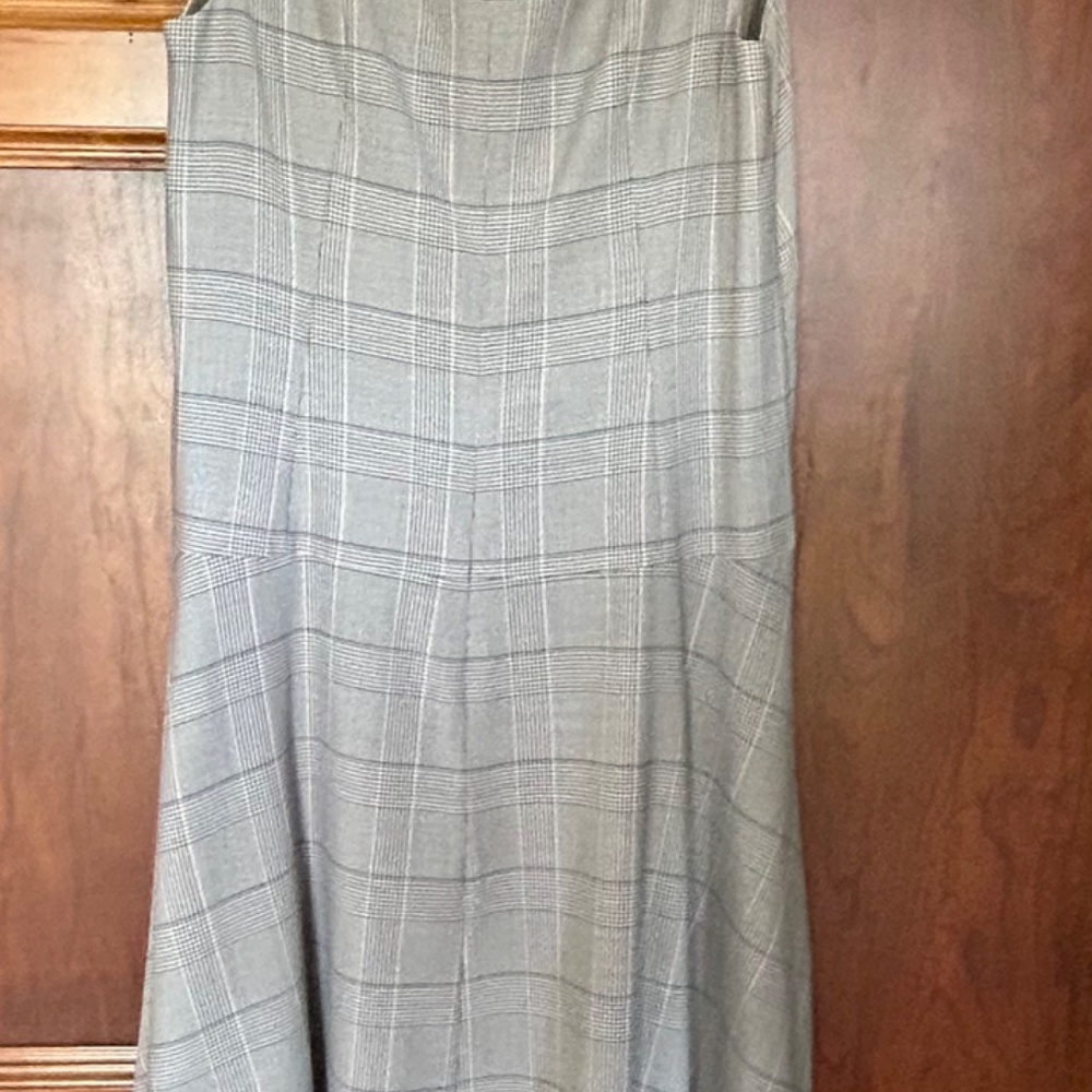 Akris Multicolor Asymmetrical Sleeveless Wool Dress, Size 12 - Picture 11 of 15
